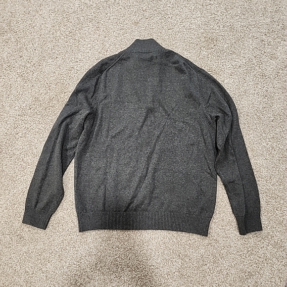 Nautica Mens Large Gray 1/4 Zip Pullover Sweater - Picture 8 of 8
